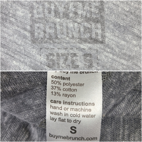 THE Chive Buy Me Brunch Gray Feliz Cumpleaños Jesús T-Shirt Small - Picture 13 of 16